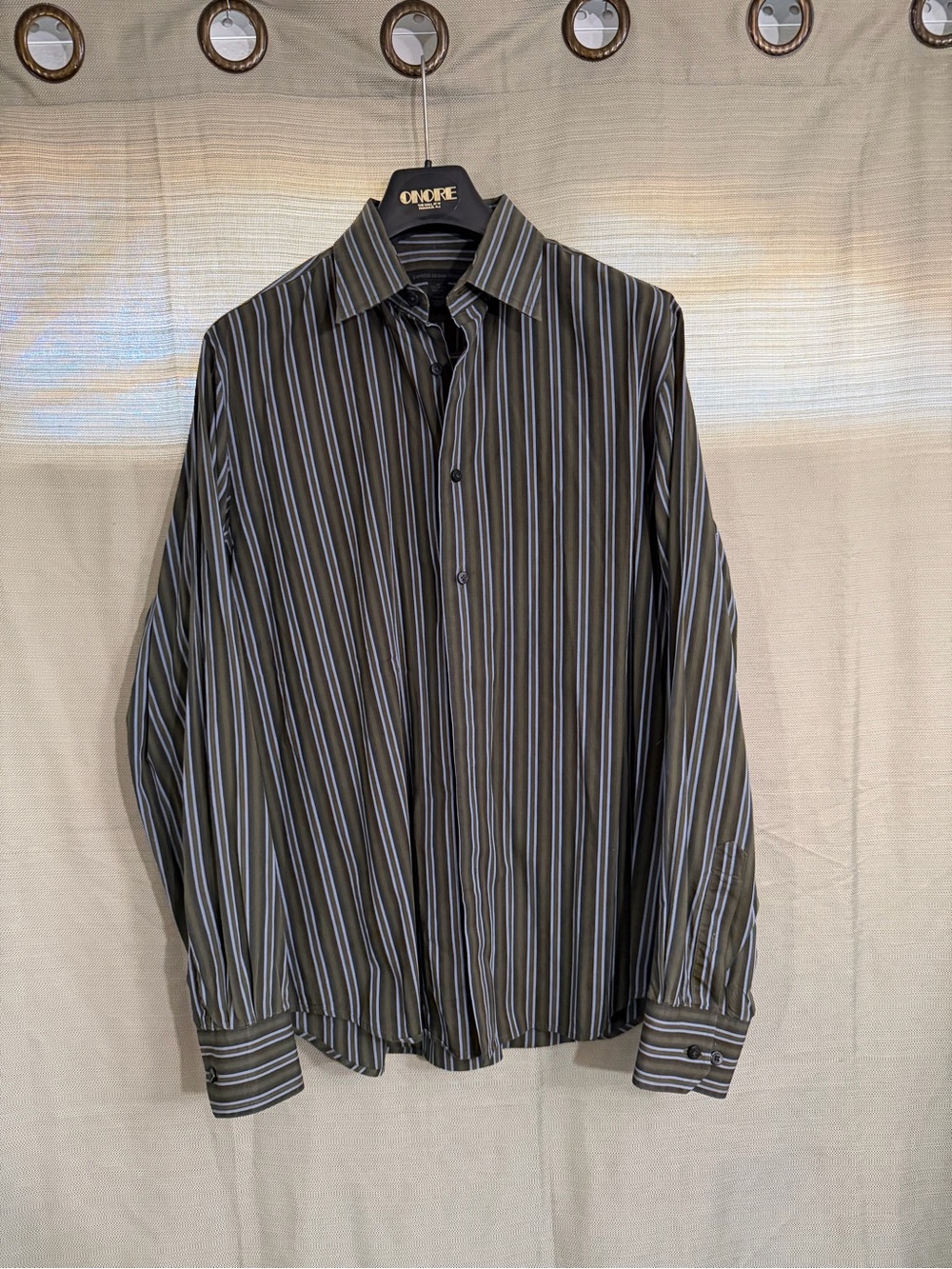 Express Design Studio Vertical Stripe Dress Shirt -